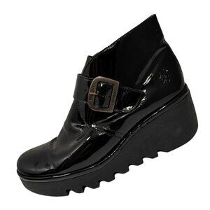 Fly London Birt BIRT397FLY-004 Womens Black Leather Ankle & Booties Boots 38